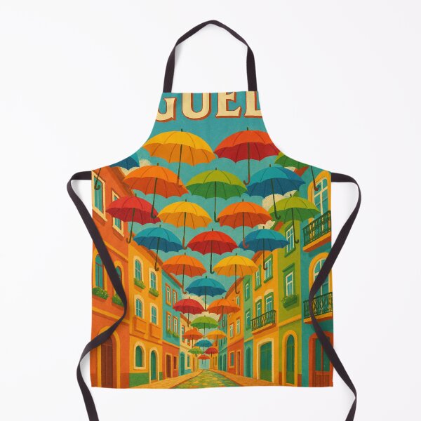 Item preview, Águeda Street with Rainbow Umbrellas designed and sold by Aryabek.