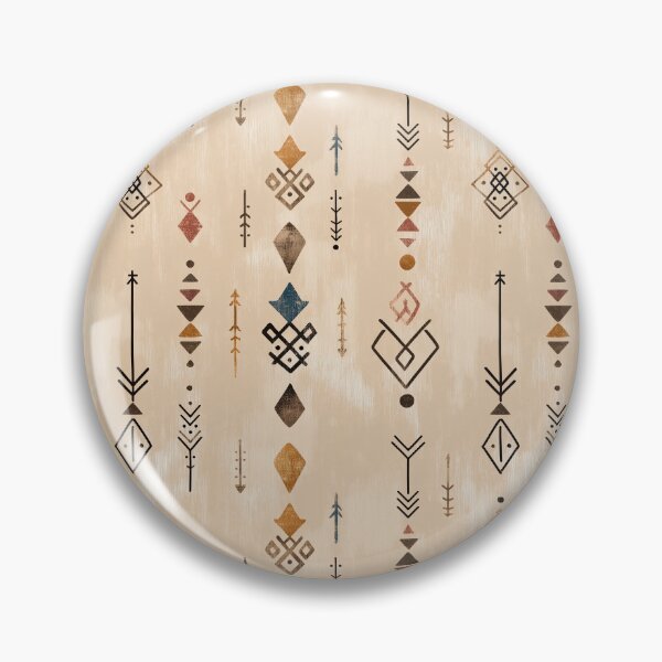 Item preview, Minimalist Berber Symbols on Clay Texture designed and sold by Moisky Patterns.