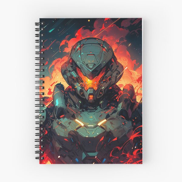 Item preview, Inferno Protocol – Armored Titan in Flames designed and sold by SuperNovaDesigns.