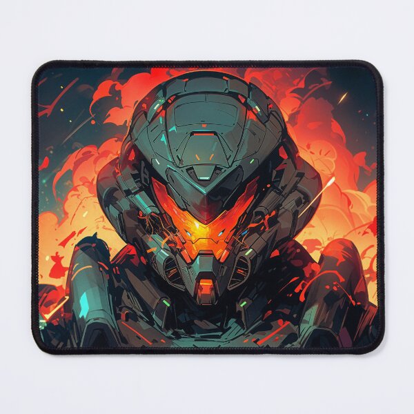 Item preview, Inferno Protocol – Armored Titan in Flames designed and sold by SuperNovaDesigns.