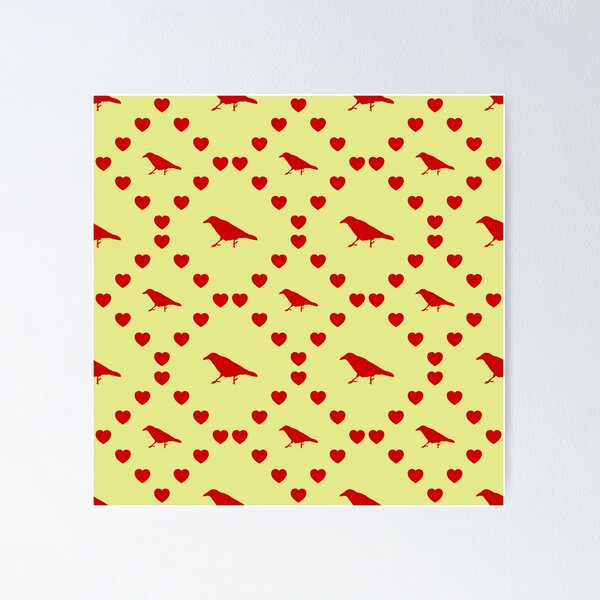 Item preview, Raven Seamless Heart Pattern | Raven Seamless Heart Pattern | Raven Seamless Heart Pattern | Raven Seamless Heart Pattern designed and sold by TheIconSmith.