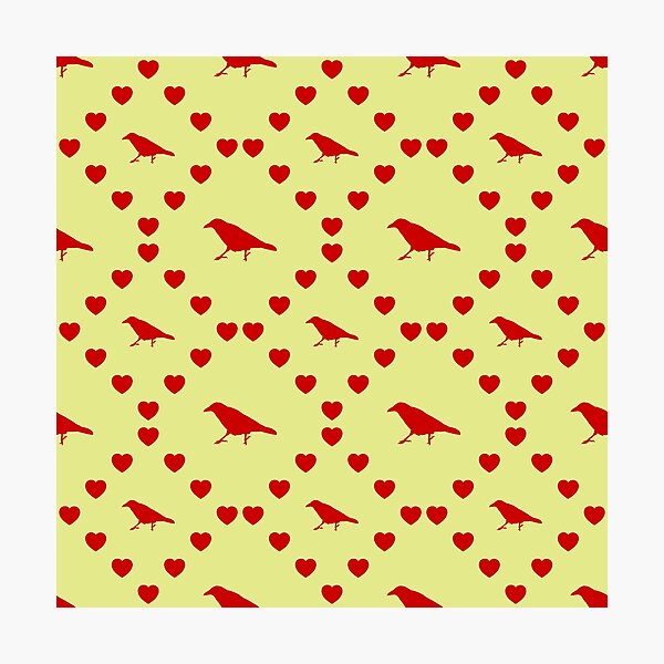 Item preview, Raven Seamless Heart Pattern | Raven Seamless Heart Pattern | Raven Seamless Heart Pattern | Raven Seamless Heart Pattern designed and sold by TheIconSmith.