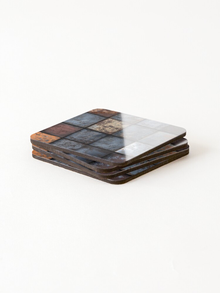 Thumbnail 4 of 5, Coasters (Set of 4), Rust Contrast designed and sold by Visual-Elixir.