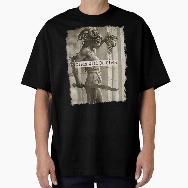 Item preview, Vintage Girls Will Be Girls Medusa with the Head Feminist Feminism designed and sold by Artifyo.