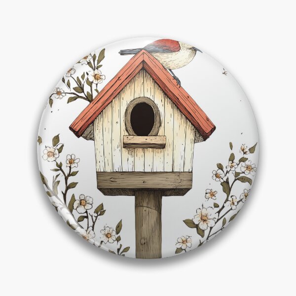 Item preview, Spring Aesthetic - Floral Birdhouse designed and sold by bapupa.