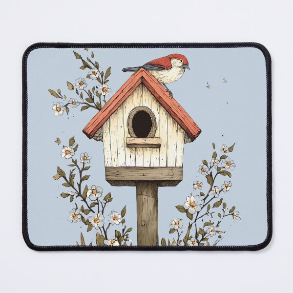 Item preview, Spring Aesthetic - Floral Birdhouse designed and sold by bapupa.