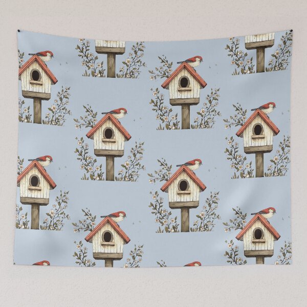 Item preview, Spring Aesthetic - Floral Birdhouse designed and sold by bapupa.