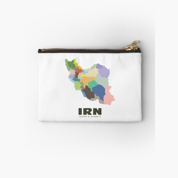 Item preview, Iran Map - IRN ISO Code Art Print designed and sold by CartoPrints.