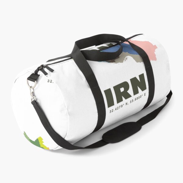 Item preview, Iran Map - IRN ISO Code Art Print designed and sold by CartoPrints.