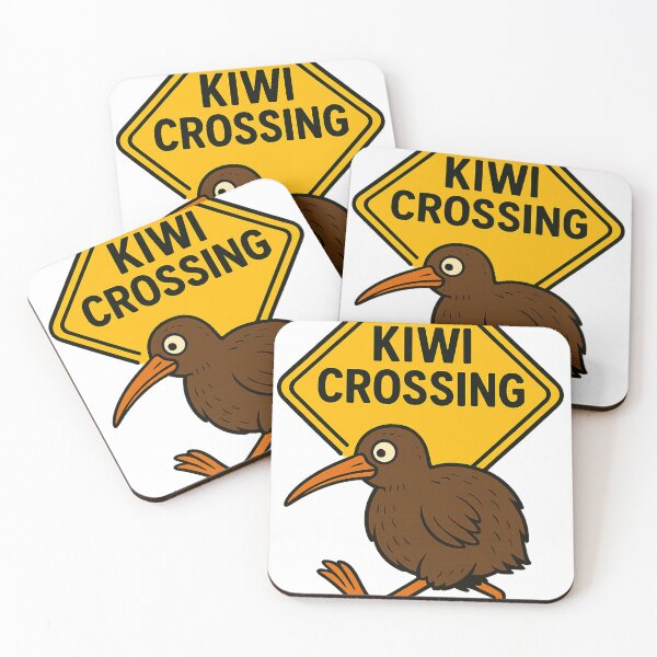 Item preview, Kiwi Crossing Sign Cartoon designed and sold by Aryabek.