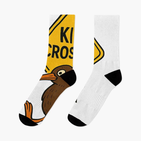 Item preview, Kiwi Crossing Sign Cartoon designed and sold by Aryabek.