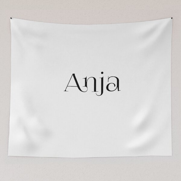 Item preview, Anja – Cute Bold Name Design in Black for Light Shirts designed and sold by Simplty.