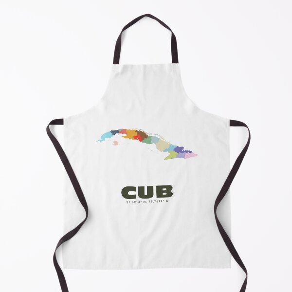 Item preview, Cuba Map - CUB ISO Code Art Print designed and sold by CartoPrints.