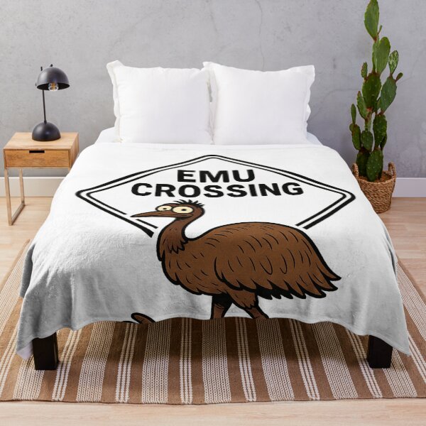 Item preview, Emu Crossing Sign Cartoon designed and sold by Aryabek.