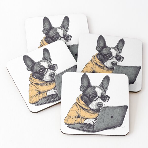 Item preview, The studious bulldog designed and sold by Fuel-Shirts.