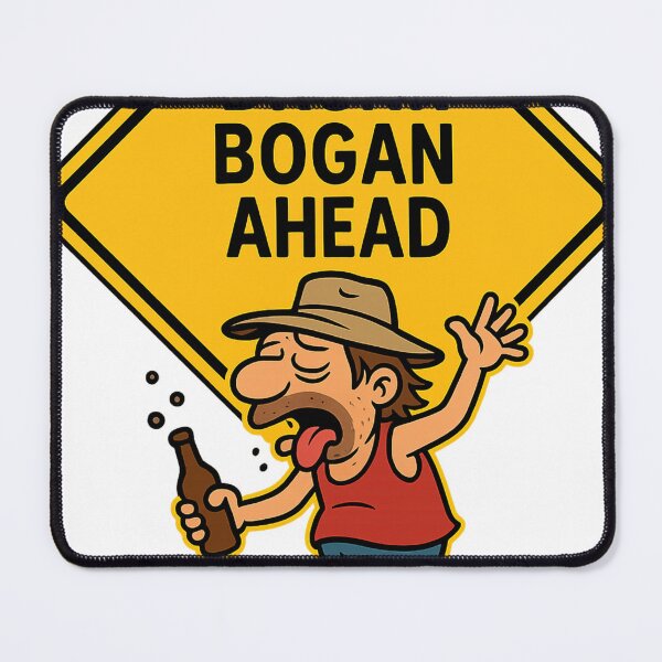 Item preview, Drunk Bogan Warning Sign designed and sold by Aryabek.