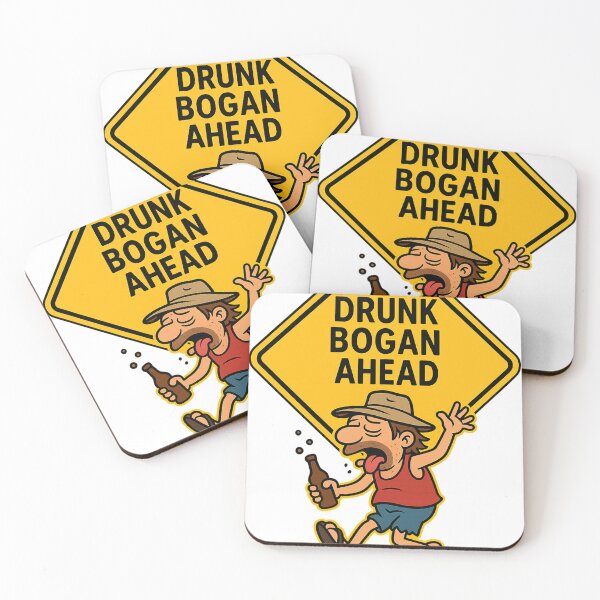Item preview, Drunk Bogan Warning Sign designed and sold by Aryabek.
