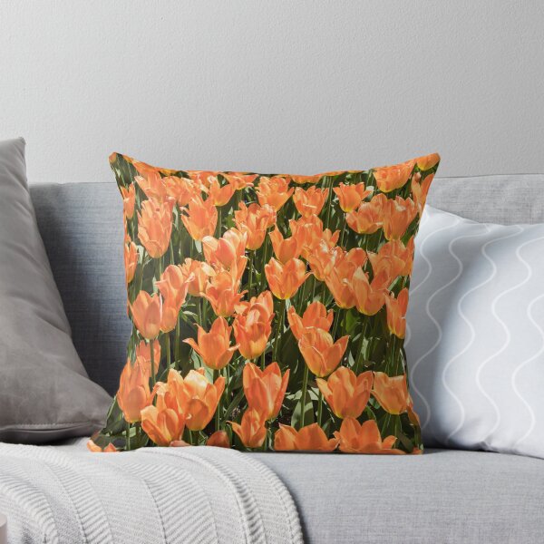 Item preview, Sunshiny Tangerine Coloured Tulips Abloom designed and sold by Georgia Mizuleva.