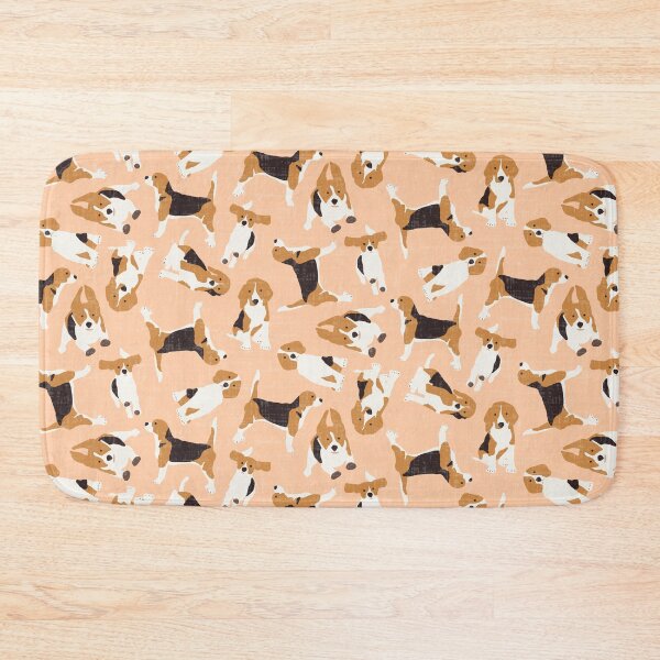 Item preview, beagle scatter peach designed and sold by scrummy.