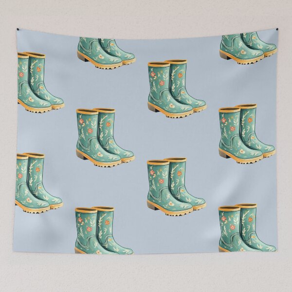 Item preview, Spring Aesthetic - Floral Rain Boots designed and sold by bapupa.