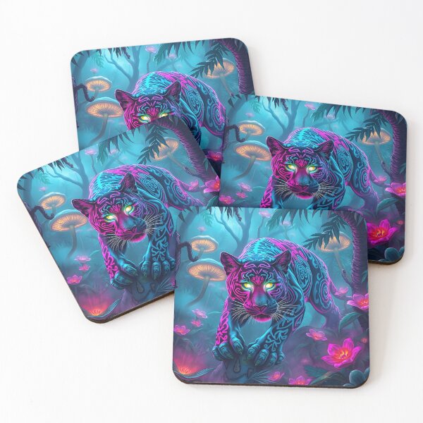 Item preview, Neon Jungle Panther designed and sold by Inktypolis.