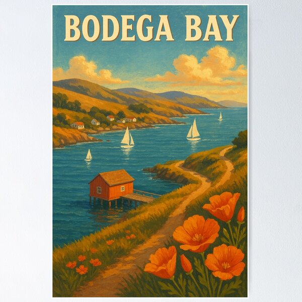 Item preview, Bodega Bay Coastal Path designed and sold by Aryabek.