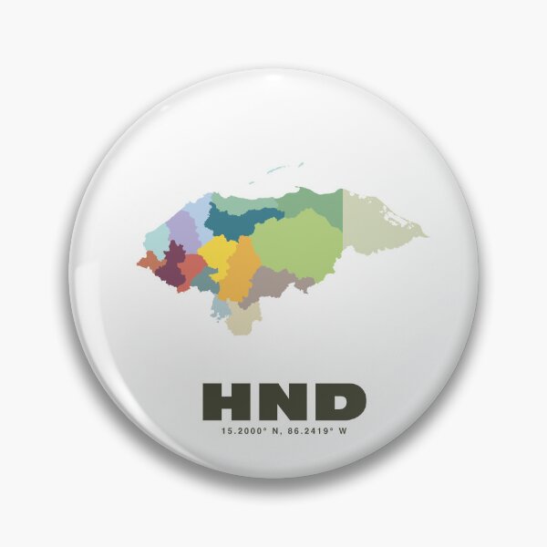 Item preview, Honduras Map - HND ISO Code Art Print designed and sold by CartoPrints.