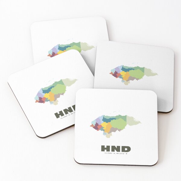 Item preview, Honduras Map - HND ISO Code Art Print designed and sold by CartoPrints.
