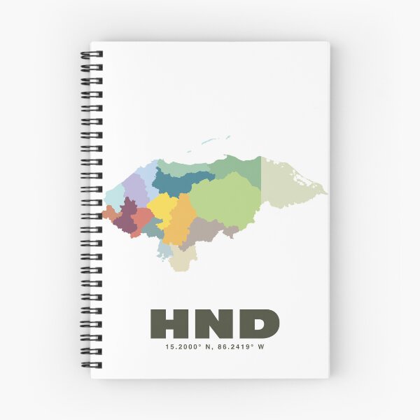 Item preview, Honduras Map - HND ISO Code Art Print designed and sold by CartoPrints.