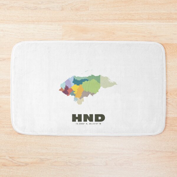 Item preview, Honduras Map - HND ISO Code Art Print designed and sold by CartoPrints.