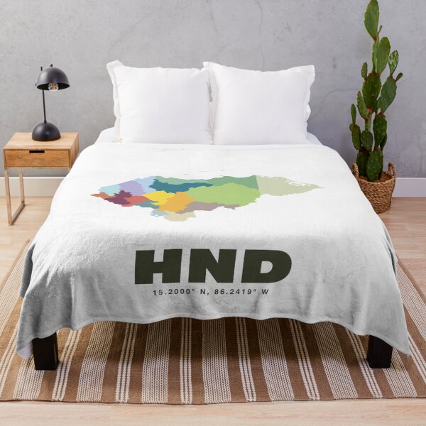 Item preview, Honduras Map - HND ISO Code Art Print designed and sold by CartoPrints.
