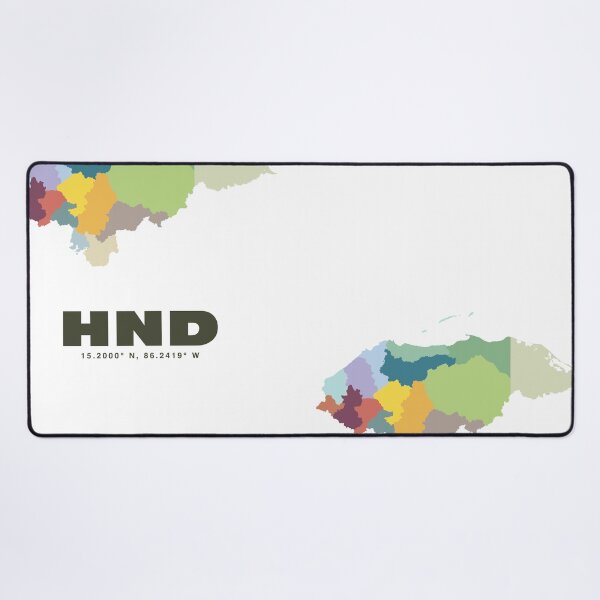 Item preview, Honduras Map - HND ISO Code Art Print designed and sold by CartoPrints.