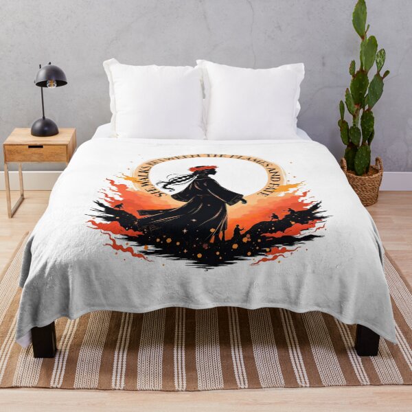Item preview, She Walks Between the Flames and Fate – Slavic Mystic Woman Art designed and sold by Fragy72.