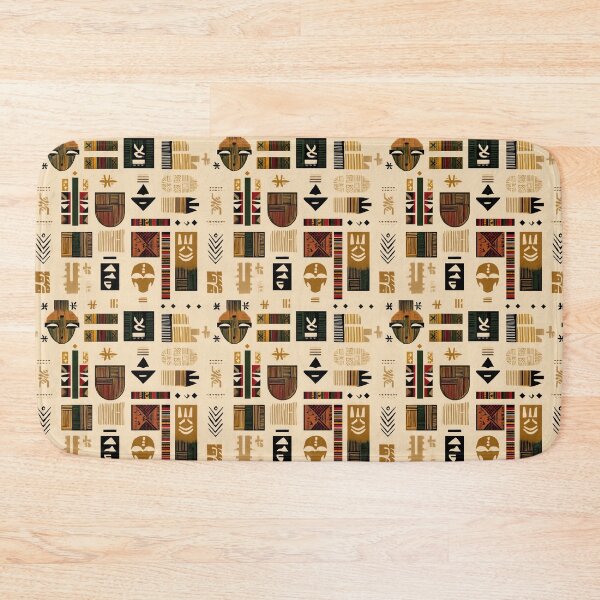 Item preview, Ashanti Adinkra Symbols Pattern on Ivory designed and sold by Moisky Patterns.
