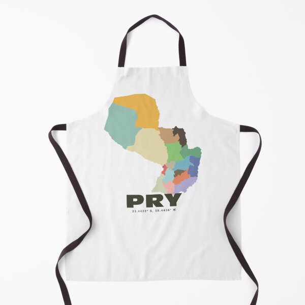 Item preview, Paraguay Map - PRY ISO Code Art Print designed and sold by CartoPrints.
