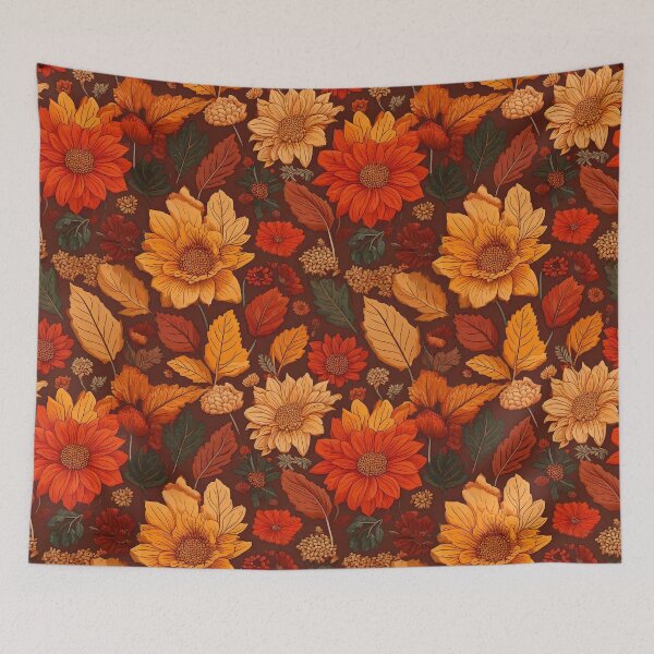 Item preview, Autumnal Floral Pattern designed and sold by Designbes.