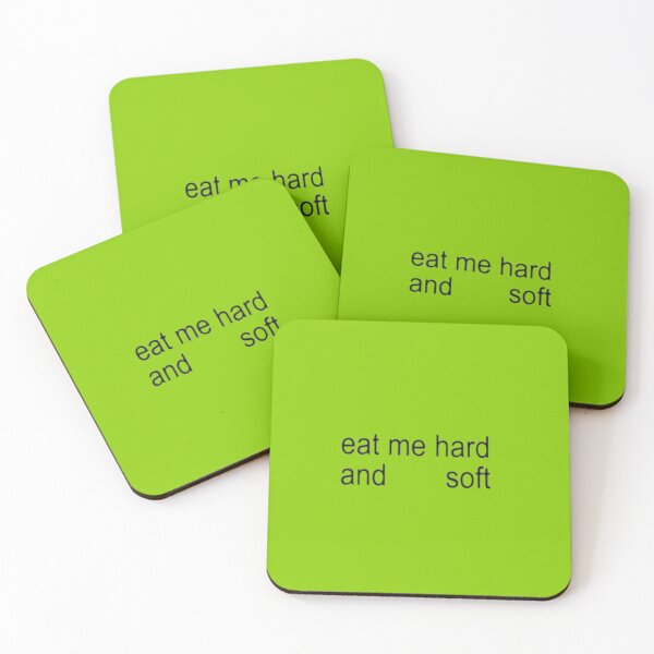 Item preview, Eat Me Hard and Soft – Brat Font Parody designed and sold by moonna designs.