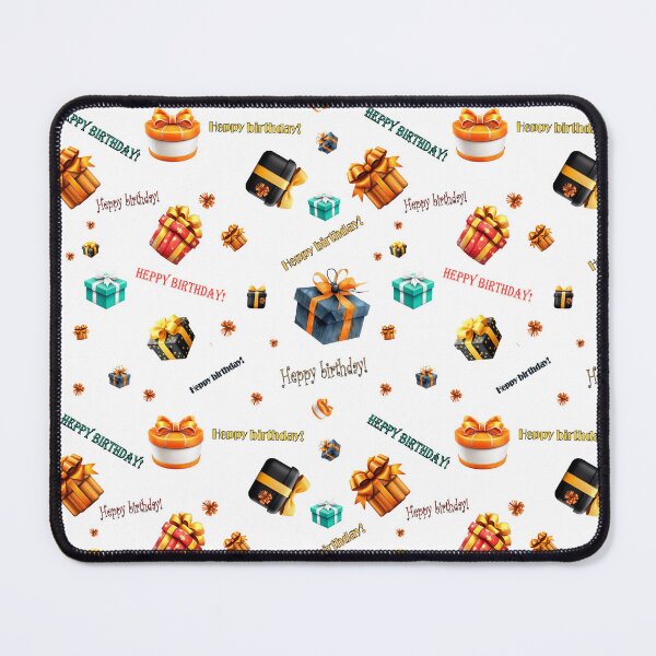 Item preview, Colorful vector birthday pattern featuring gift boxes designed and sold by kitosonito.