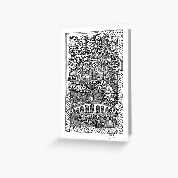 Item preview, Bridge to Somewhere designed and sold by Zentangellie.