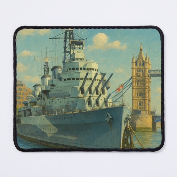 Item preview, HMS Belfast and Tower Bridge – London designed and sold by Aryabek.