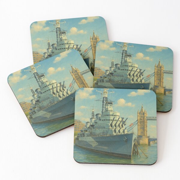 Item preview, HMS Belfast and Tower Bridge – London designed and sold by Aryabek.