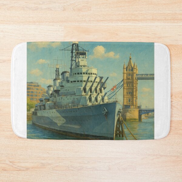 Item preview, HMS Belfast and Tower Bridge – London designed and sold by Aryabek.