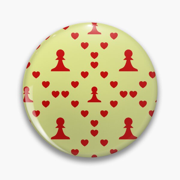 Item preview, Schachfigur Schwarzer Bauer Peon Negro Nahtloses Herzmuster | Pièce d'échecs Noir Pion Pionnier Modèle de cœur sans couture Negro | Chess Piece Black Pawn Peon Negro Seamless Heart Pattern designed and sold by TheIconSmith.