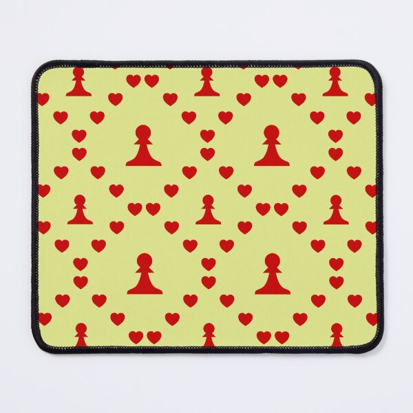 Item preview, Schachfigur Schwarzer Bauer Peon Negro Nahtloses Herzmuster | Pièce d'échecs Noir Pion Pionnier Modèle de cœur sans couture Negro | Chess Piece Black Pawn Peon Negro Seamless Heart Pattern designed and sold by TheIconSmith.