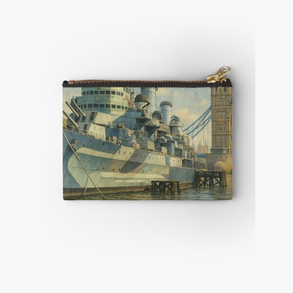 Item preview, HMS Belfast Docked – London Waterfront designed and sold by Aryabek.