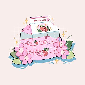 Artwork thumbnail, Strawberry Milk by frannartestudio
