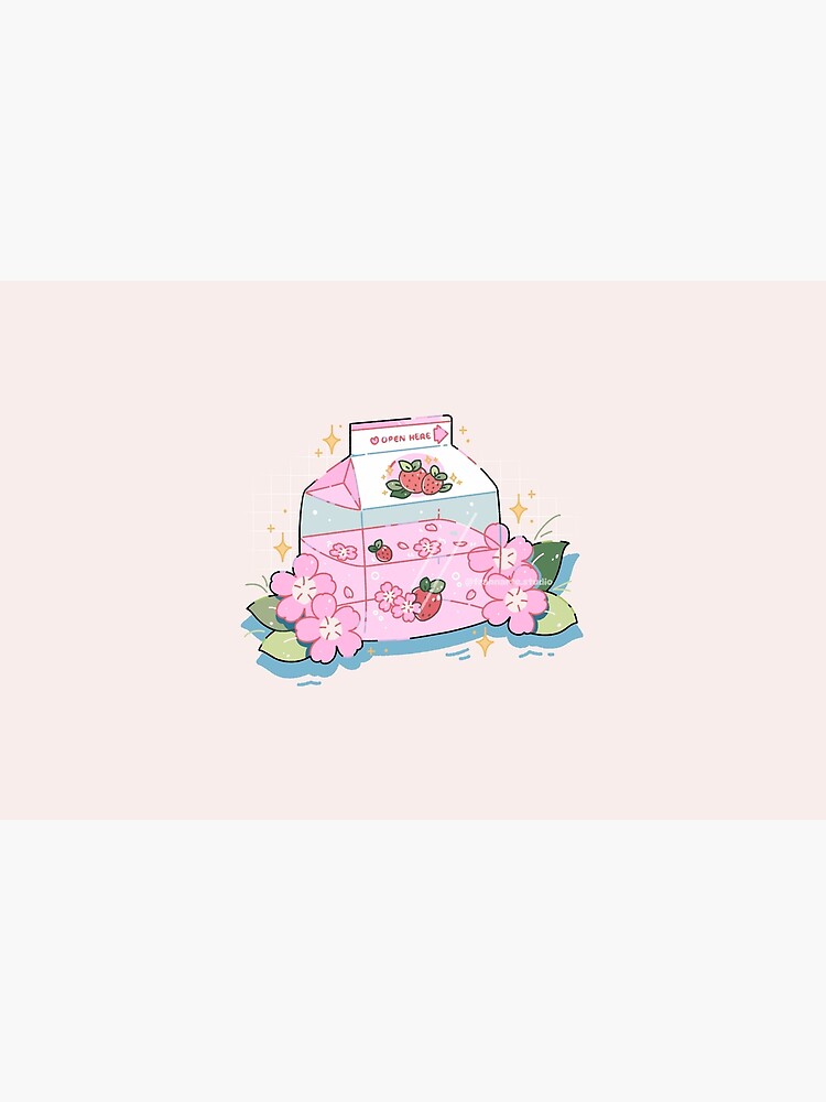 Thumbnail 4 of 4, Zipper Pouch, Strawberry Milk designed and sold by FrannarteShop.