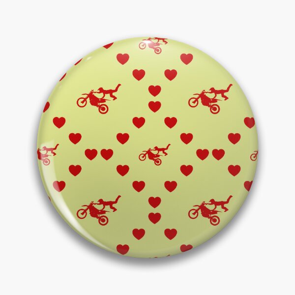 Item preview, Bike Aerial Stunt Seamless Heart Pattern | Vélo cascade aérienne Motif sans cœur | Bike Aerial Stunt Seamless Heart Pattern | Bike Aerial Stunt Seamless Heart Pattern designed and sold by TheIconSmith.