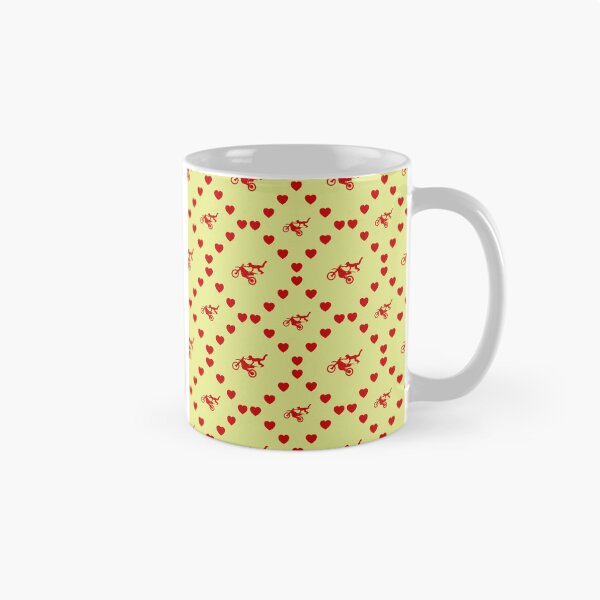 Item preview, Bike Aerial Stunt Seamless Heart Pattern | Vélo cascade aérienne Motif sans cœur | Bike Aerial Stunt Seamless Heart Pattern | Bike Aerial Stunt Seamless Heart Pattern designed and sold by TheIconSmith.