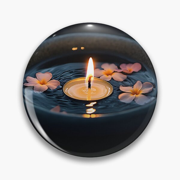 Item preview, Floating Candle with Petals in Tranquil Water designed and sold by daila70.